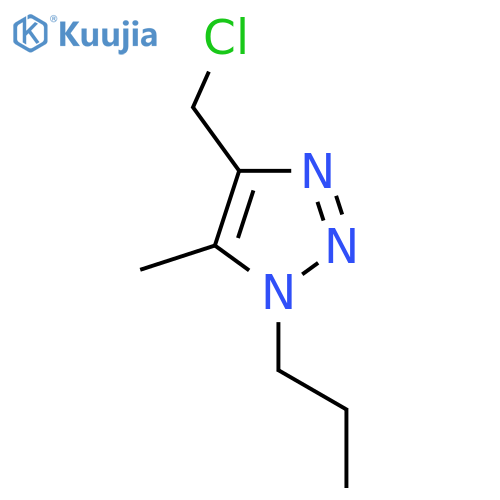 4-(chloromethyl)-5-methyl-1-propyl-1H-1,2,3-triazole structure