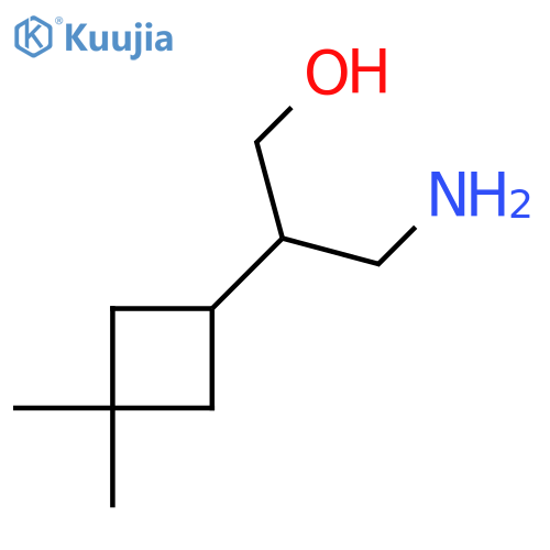 3-amino-2-(3,3-dimethylcyclobutyl)propan-1-ol structure