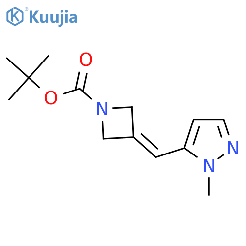 tert-butyl 3-(1-methyl-1H-pyrazol-5-yl)methylideneazetidine-1-carboxylate structure