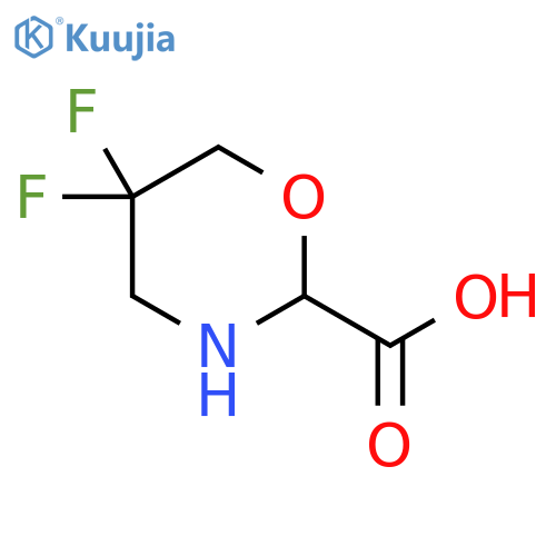 5,5-difluoro-1,3-oxazinane-2-carboxylic acid structure