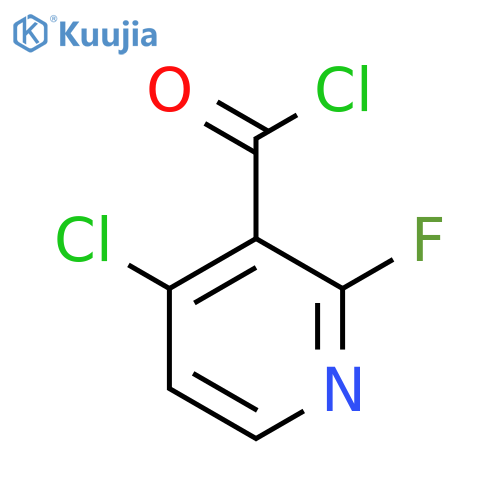 4-chloro-2-fluoropyridine-3-carbonyl chloride structure
