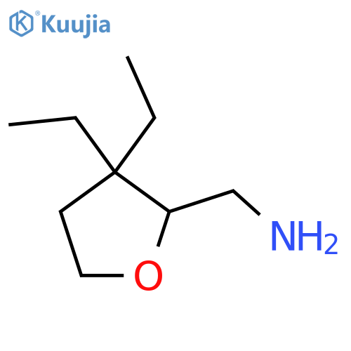 (3,3-diethyloxolan-2-yl)methanamine structure