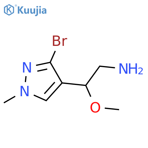 2-(3-bromo-1-methyl-1H-pyrazol-4-yl)-2-methoxyethan-1-amine structure