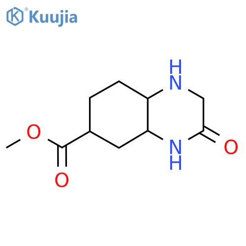 methyl 3-oxo-decahydroquinoxaline-6-carboxylate structure