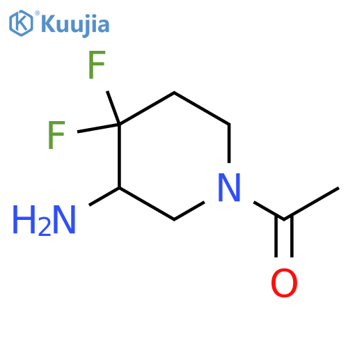 1-(3-amino-4,4-difluoropiperidin-1-yl)ethan-1-one structure