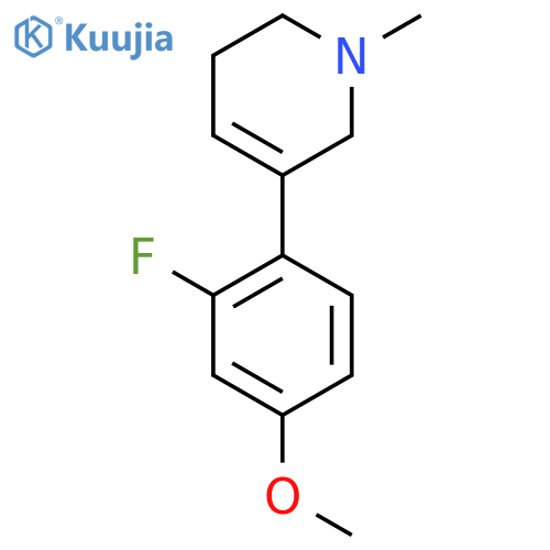 5-(2-fluoro-4-methoxyphenyl)-1-methyl-1,2,3,6-tetrahydropyridine structure
