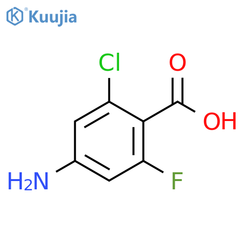 4-amino-2-chloro-6-fluorobenzoic acid structure