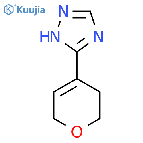 3-(3,6-dihydro-2H-pyran-4-yl)-1H-1,2,4-triazole structure