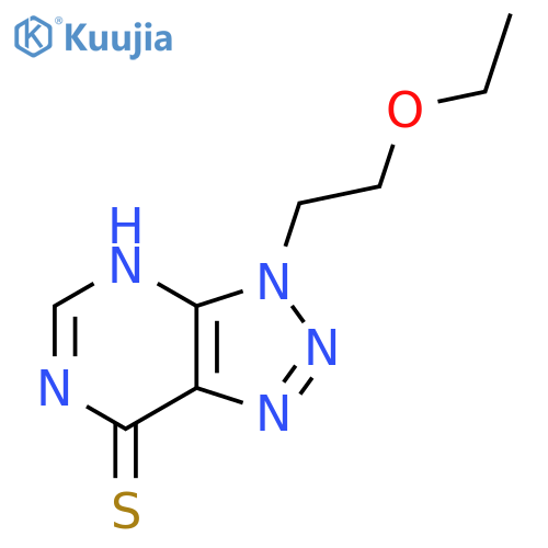 3-(2-ethoxyethyl)-3H-1,2,3triazolo4,5-dpyrimidine-7-thiol structure