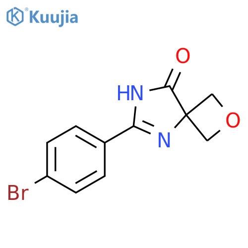 6-(4-bromophenyl)-2-oxa-5,7-diazaspiro[3.4]oct-5-en-8-one structure