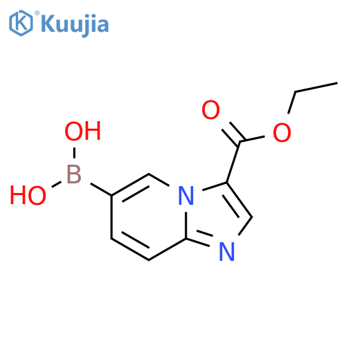 (3-(Ethoxycarbonyl)imidazo[1,2-a]pyridin-6-yl)boronic acid structure