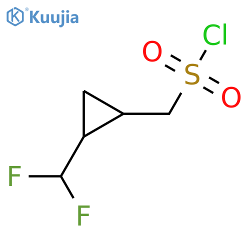 2-(difluoromethyl)cyclopropylmethanesulfonyl chloride structure