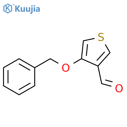 4-benzyloxythiophene-3-carbaldehyde structure