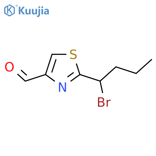 2-(1-bromobutyl)-1,3-thiazole-4-carbaldehyde structure