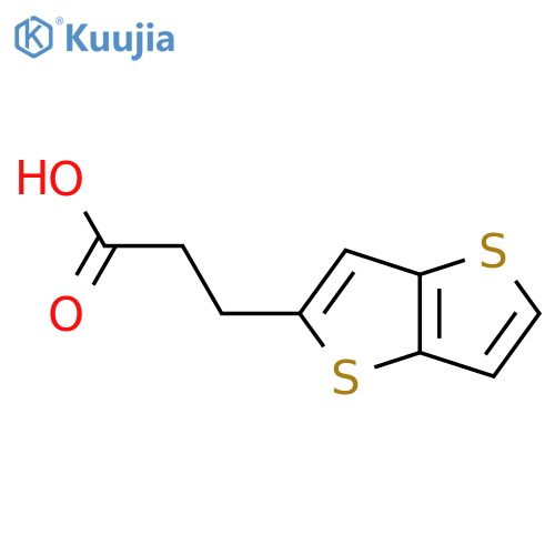 3-{thieno3,2-bthiophen-2-yl}propanoic acid structure