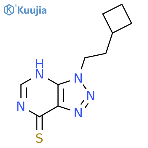 3-(2-cyclobutylethyl)-3H-1,2,3triazolo4,5-dpyrimidine-7-thiol structure