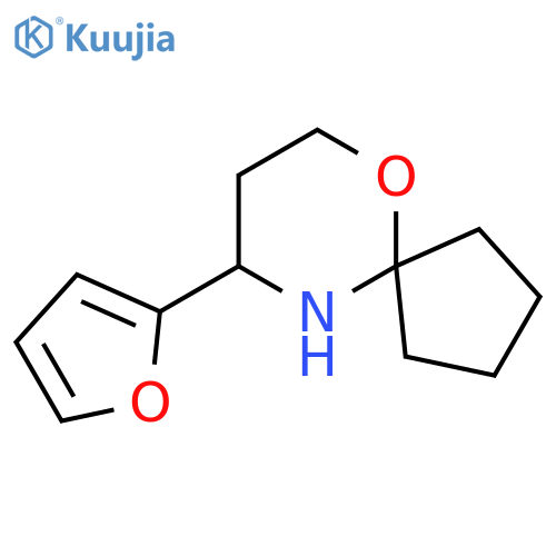 9-(furan-2-yl)-6-oxa-10-azaspiro4.5decane structure