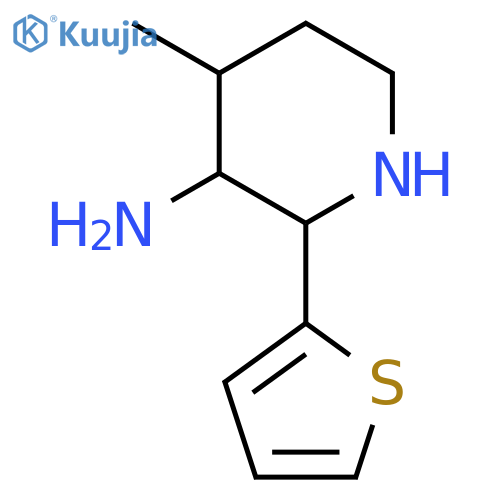 4-Methyl-2-(thiophen-2-yl)piperidin-3-amine structure