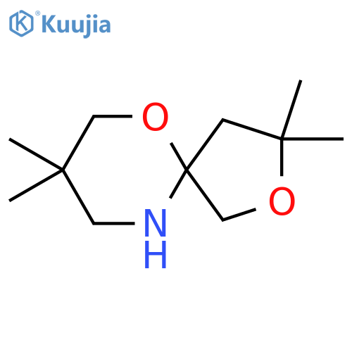 3,3,8,8-tetramethyl-2,6-dioxa-10-azaspiro4.5decane structure