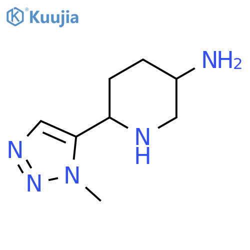 6-(1-methyl-1H-1,2,3-triazol-5-yl)piperidin-3-amine structure
