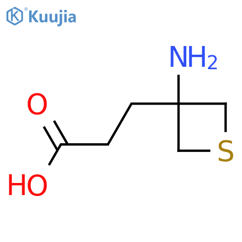 3-(3-aminothietan-3-yl)propanoic acid structure