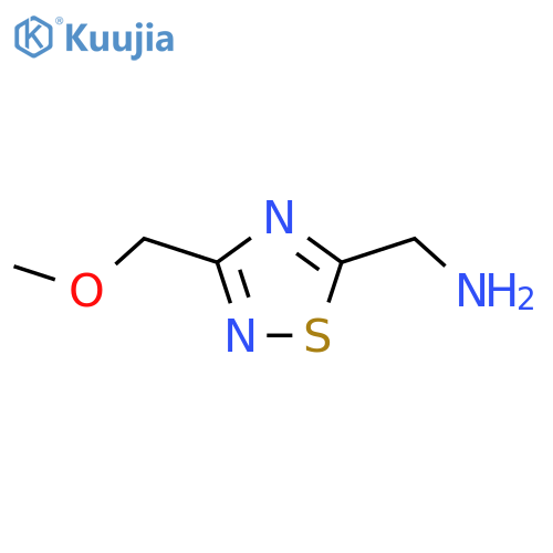 [3-(Methoxymethyl)-1,2,4-thiadiazol-5-yl]methanamine structure