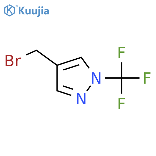 4-(bromomethyl)-1-(trifluoromethyl)-1H-pyrazole structure