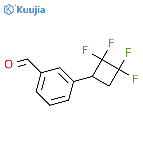 3-(2,2,3,3-Tetrafluorocyclobutyl)benzaldehyde structure
