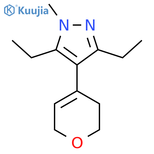 4-(3,6-dihydro-2H-pyran-4-yl)-3,5-diethyl-1-methyl-1H-pyrazole structure