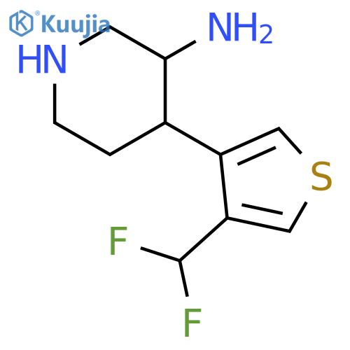 3-Piperidinamine, 4-[4-(difluoromethyl)-3-thienyl]- structure