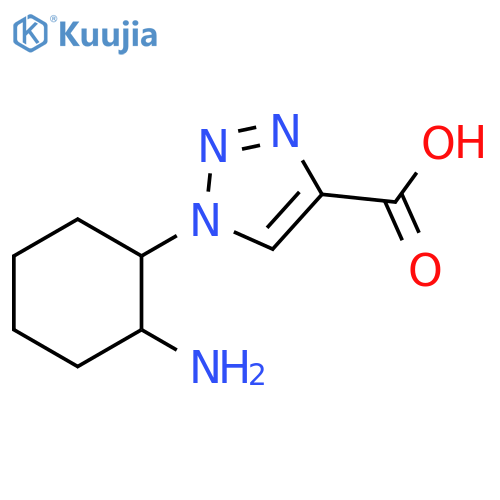1-(2-aminocyclohexyl)-1H-1,2,3-triazole-4-carboxylic acid structure