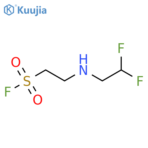 2-(2,2-difluoroethyl)aminoethane-1-sulfonyl fluoride structure
