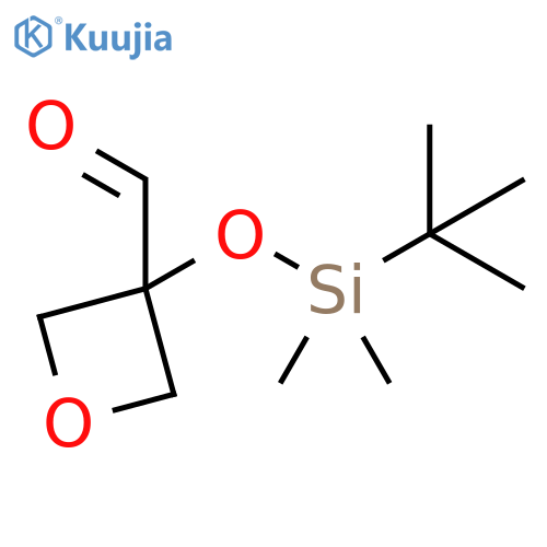 3-Oxetanecarboxaldehyde, 3-[[(1,1-dimethylethyl)dimethylsilyl]oxy]- structure