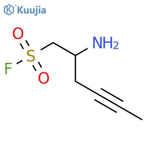 2-aminohex-4-yne-1-sulfonyl fluoride structure