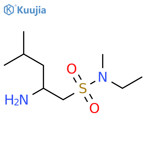 2-amino-N-ethyl-N,4-dimethylpentane-1-sulfonamide structure