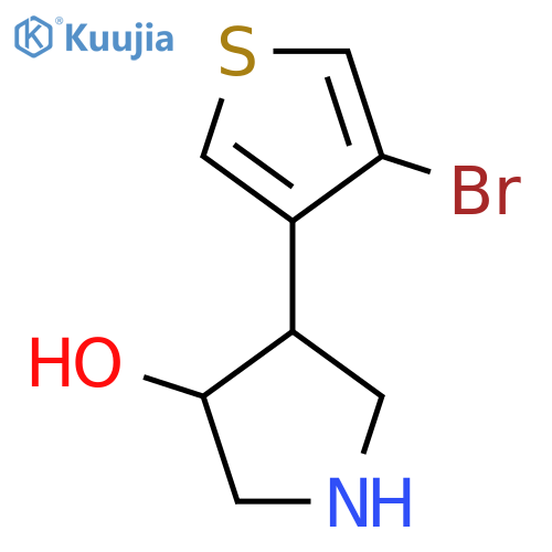 4-(4-bromothiophen-3-yl)pyrrolidin-3-ol structure