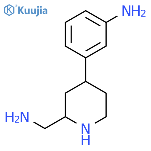 3-2-(aminomethyl)piperidin-4-ylaniline structure