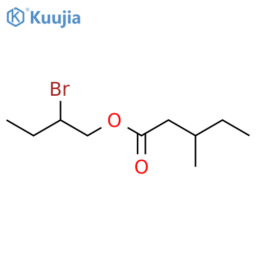 2-bromobutyl 3-methylpentanoate structure