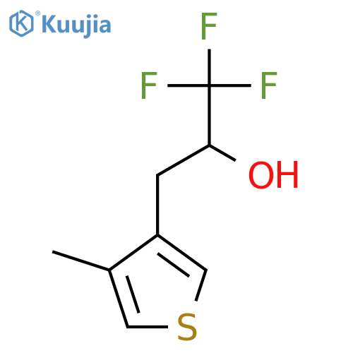 1,1,1-trifluoro-3-(4-methylthiophen-3-yl)propan-2-ol structure