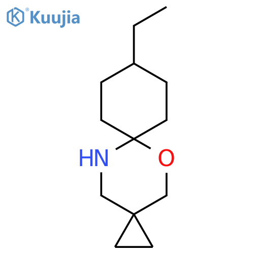 9-ethyl-5-oxa-12-azadispiro2.2.5^{6}.2^{3}tridecane structure