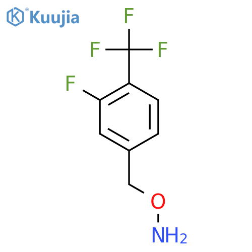 O-{3-fluoro-4-(trifluoromethyl)phenylmethyl}hydroxylamine structure