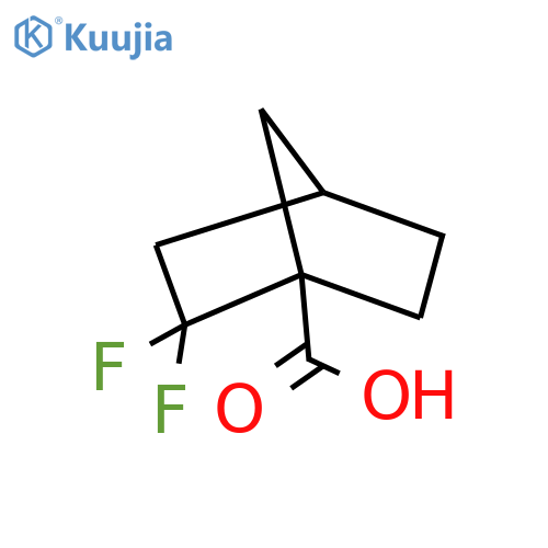 2,2-Difluorobicyclo[2.2.1]heptane-1-carboxylic acid structure