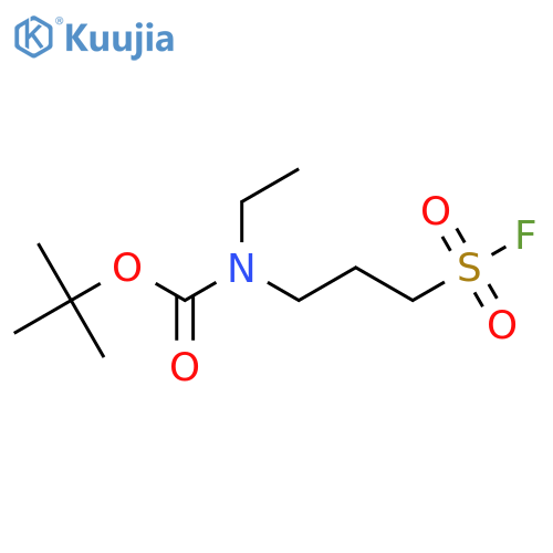 tert-butyl N-ethyl-N-3-(fluorosulfonyl)propylcarbamate structure