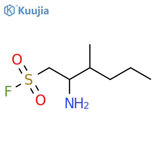 2-amino-3-methylhexane-1-sulfonyl fluoride structure