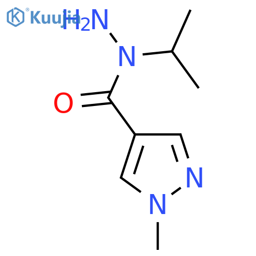 1-methyl-N-(propan-2-yl)-1H-pyrazole-4-carbohydrazide structure