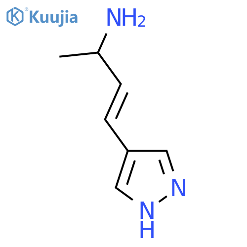 4-(1H-pyrazol-4-yl)but-3-en-2-amine structure
