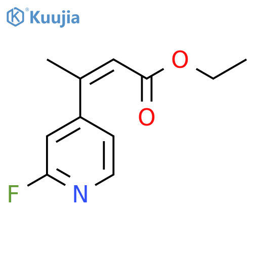 ethyl (2Z)-3-(2-fluoropyridin-4-yl)but-2-enoate structure