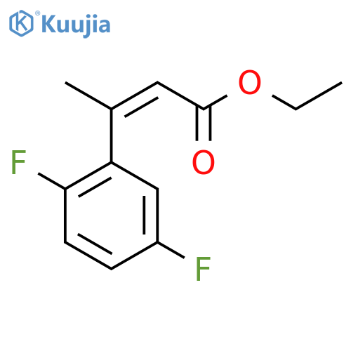 ethyl (2Z)-3-(2,5-difluorophenyl)but-2-enoate structure