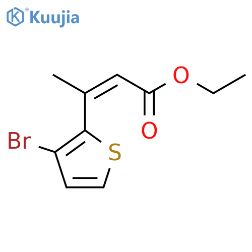 ethyl (2Z)-3-(3-bromothiophen-2-yl)but-2-enoate structure