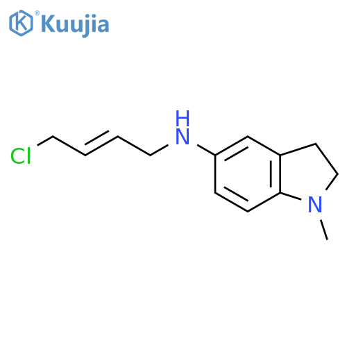 N-(4-chlorobut-2-en-1-yl)-1-methyl-2,3-dihydro-1H-indol-5-amine structure